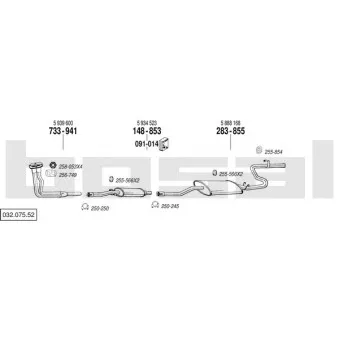 Echappement BOSAL 032.075.52