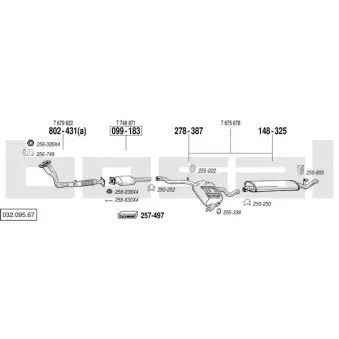 Echappement BOSAL 032.095.67