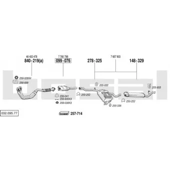 BOSAL 032.095.77 - Echappement