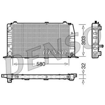 DENSO DRM02010 - Radiateur, refroidissement du moteur