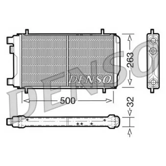 Radiateur, refroidissement du moteur DENSO [DRM03010]
