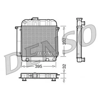Radiateur, refroidissement du moteur DENSO DRM05010
