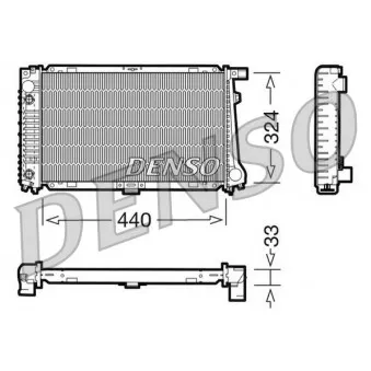 Radiateur, refroidissement du moteur DENSO OEM 1712824