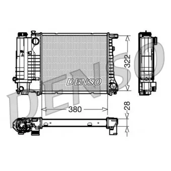 Radiateur, refroidissement du moteur DENSO OEM 1719024