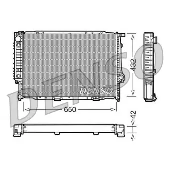 Radiateur, refroidissement du moteur DENSO DRM05057