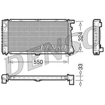 Radiateur, refroidissement du moteur DENSO DRM05058