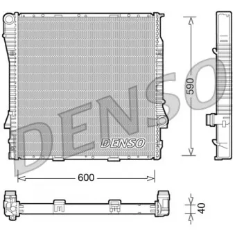 Radiateur, refroidissement du moteur DENSO DRM05114
