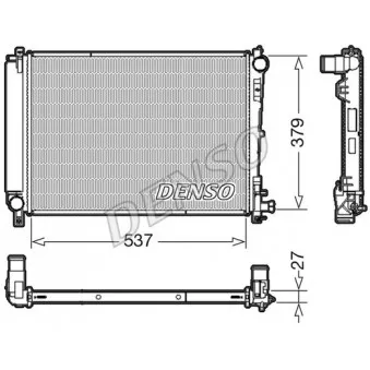 Radiateur, refroidissement du moteur DENSO DRM06003