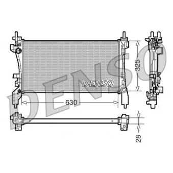 Radiateur, refroidissement du moteur DENSO OEM 1330V0