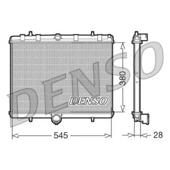 Radiateur, refroidissement du moteur DENSO DRM07060