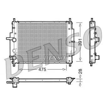 DENSO DRM09036 - Radiateur, refroidissement du moteur