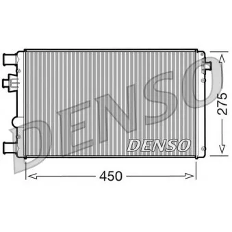 Radiateur, refroidissement du moteur DENSO DRM09042