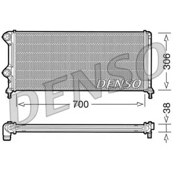 Radiateur, refroidissement du moteur DENSO OEM BSG 25-520-002