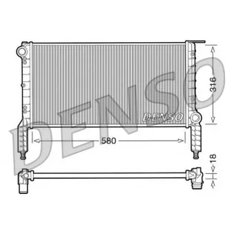 Radiateur, refroidissement du moteur DENSO OEM 46803028