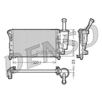 Radiateur, refroidissement du moteur AVA QUALITY COOLING FTA2335