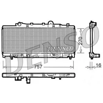 DENSO DRM09090 - Radiateur, refroidissement du moteur