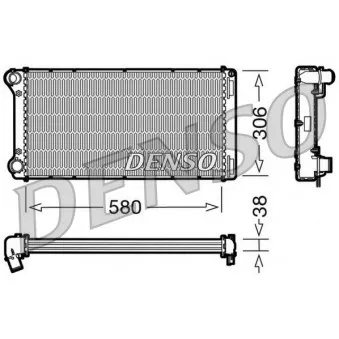Radiateur, refroidissement du moteur DENSO OEM 46546944