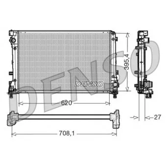 Radiateur, refroidissement du moteur DENSO OEM FT2390