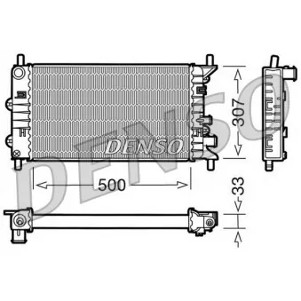 Radiateur, refroidissement du moteur AVA QUALITY COOLING FD2078