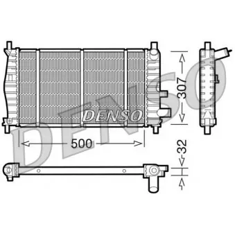 Radiateur, refroidissement du moteur DENSO DRM10042