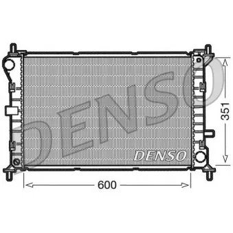 Radiateur, refroidissement du moteur DENSO OEM v25-60-0010