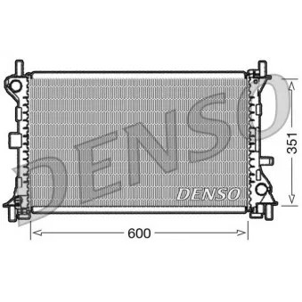 Radiateur, refroidissement du moteur DENSO DRM10052 pour FORD FOCUS RS - 215cv