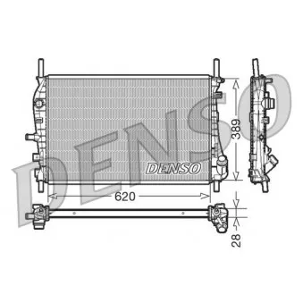Radiateur, refroidissement du moteur DENSO DRM10073 pour FORD MONDEO 2.0 TDCi - 130cv
