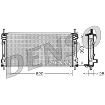 Radiateur, refroidissement du moteur DENSO DRM10102 pour FORD TRANSIT 2.0 TDCi - 125cv