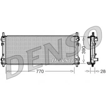 Radiateur, refroidissement du moteur DENSO DRM10103 pour FORD TRANSIT 2.4 TDCi - 140cv