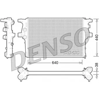 Radiateur, refroidissement du moteur DENSO OEM BSG 42-520-003