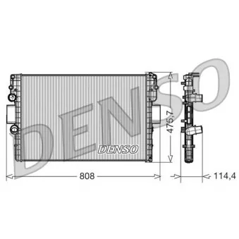 Radiateur, refroidissement du moteur DENSO DRM12010