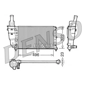 Radiateur, refroidissement du moteur AVA QUALITY COOLING LC2081