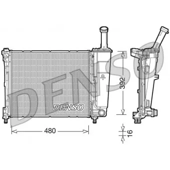 DENSO DRM13016 - Radiateur, refroidissement du moteur