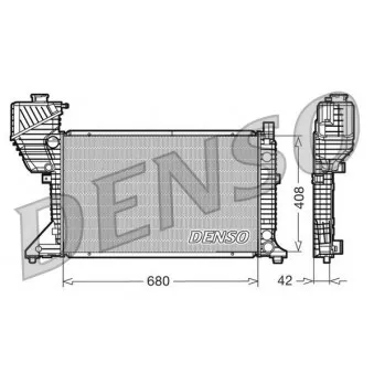 Radiateur, refroidissement du moteur DENSO DRM17011 pour MERCEDES-BENZ SPRINTER 213 CDI - 129cv