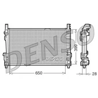 Radiateur, refroidissement du moteur DENSO DRM17013 pour MERCEDES-BENZ CLASSE A A 180 CDI - 109cv