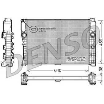 Radiateur, refroidissement du moteur DENSO DRM17014 pour MERCEDES-BENZ CLASSE E E 280 CDI 4-matic - 190cv
