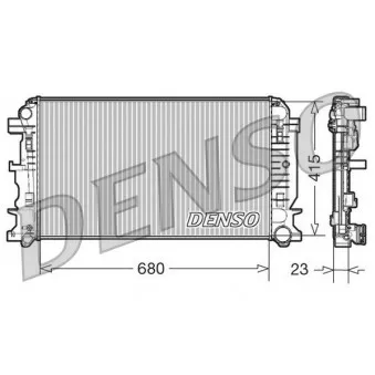 Radiateur, refroidissement du moteur DENSO DRM17018 pour MERCEDES-BENZ SPRINTER 419 CDI - 190cv