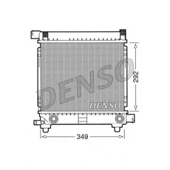 Radiateur, refroidissement du moteur DENSO DRM17027 pour MERCEDES-BENZ CLASSE E E 200 - 136cv