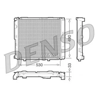 Radiateur, refroidissement du moteur DENSO DRM17038 pour MERCEDES-BENZ CLASSE E E 200 D - 75cv