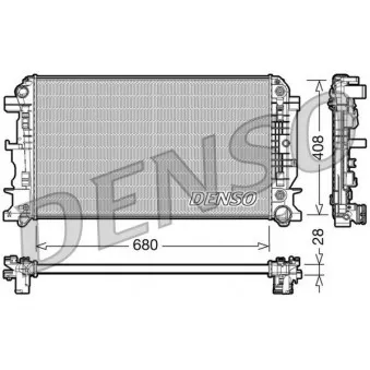 Radiateur, refroidissement du moteur DENSO DRM17044 pour MERCEDES-BENZ SPRINTER 215 CDI - 150cv