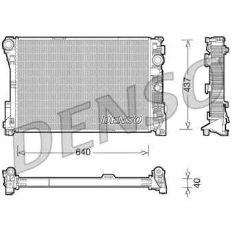 Radiateur, refroidissement du moteur DENSO DRM17045 pour MERCEDES-BENZ CLASSE C C 350 CDI - 204.025)