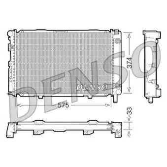 Radiateur, refroidissement du moteur DENSO DRM17063