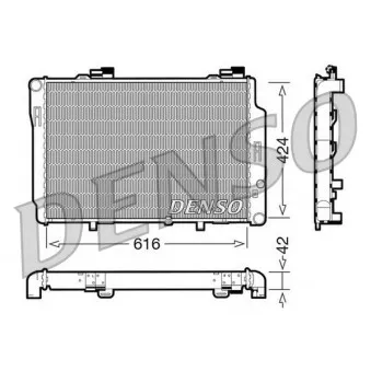 Radiateur, refroidissement du moteur DENSO DRM17072 pour MERCEDES-BENZ CLASSE C C 220 D - 95cv