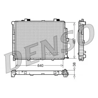 Radiateur, refroidissement du moteur DENSO DRM17086 pour MERCEDES-BENZ CLASSE E E 430 - 279cv