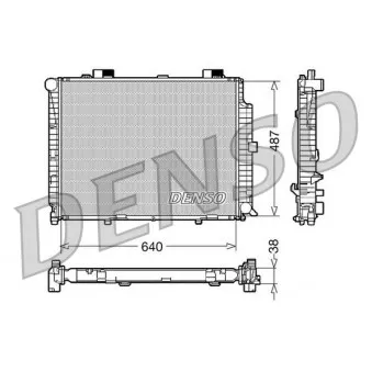 Radiateur, refroidissement du moteur DENSO DRM17087 pour MERCEDES-BENZ CLASSE E E 200 T - 136cv