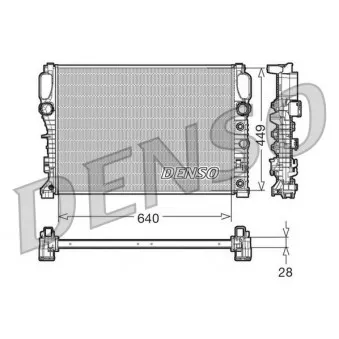 Radiateur, refroidissement du moteur DENSO DRM17091 pour MERCEDES-BENZ CLASSE E E 240 4-matic - 177cv