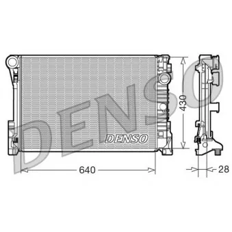 Radiateur, refroidissement du moteur DENSO DRM17110 pour MERCEDES-BENZ CLASSE E E 350 CDI - 231cv