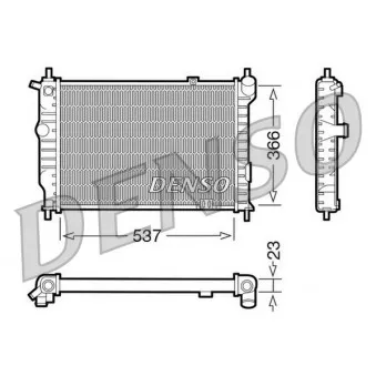 Radiateur, refroidissement du moteur DENSO DRM20011 pour OPEL ASTRA 2.0 i - 115cv