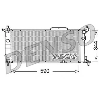 Radiateur, refroidissement du moteur DENSO DRM20013 pour OPEL ASTRA 1.7 D - 57cv