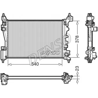 Radiateur, refroidissement du moteur DENSO DRM20046 pour OPEL CORSA 1.2 - 69cv